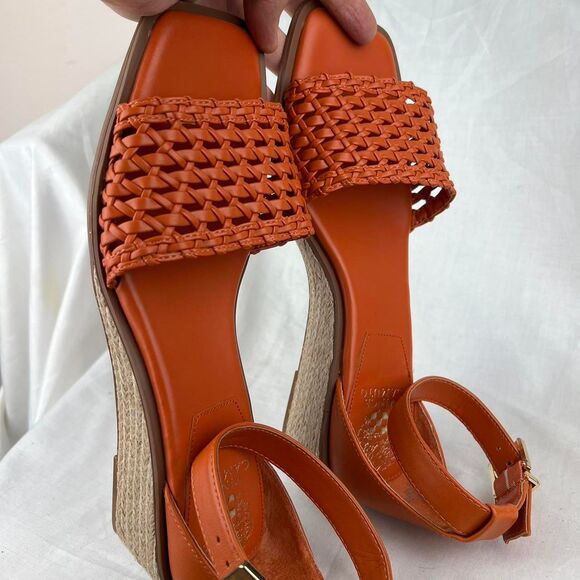 Vince Camuto Adjustable Espadrille Wedge Sandals - Bretandi Size 10 W - Picture 3 of 6